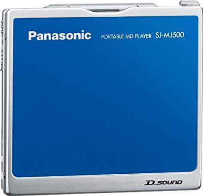 パナソニック ポータブルMDプレーヤー ブルー SJ-MJ500-A(中古品)