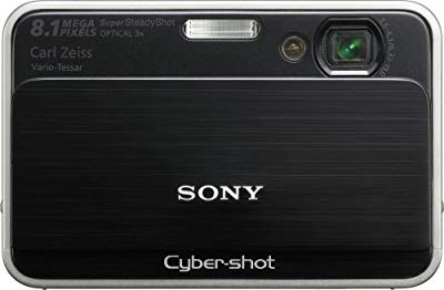 Sony Cybershot DSC-T2 8MP Digital Camera with 3x Optical Zoom (Black) (中古品)