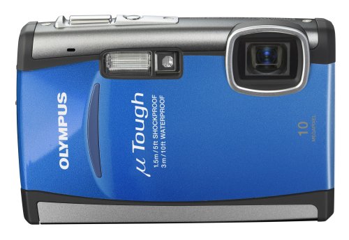 OLYMPUS 防水デジタルカメラ μTOUGH-6000 ブルー μTOUGH-6000BLU(中古品)