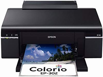 EPSON Colorio インクジェットプリンター EP-302 6色染料インク(中古品)