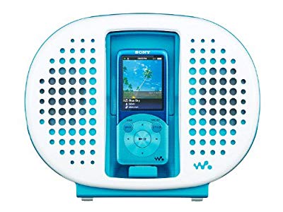 SONY ウォークマン用ドックスピーカー 防水仕様 ブルー RDP-NWR100/L(中古品)