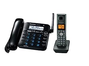 パナソニック RU・RU・RU デジタルコードレス電話機 子機1台付き ブラック (中古品)