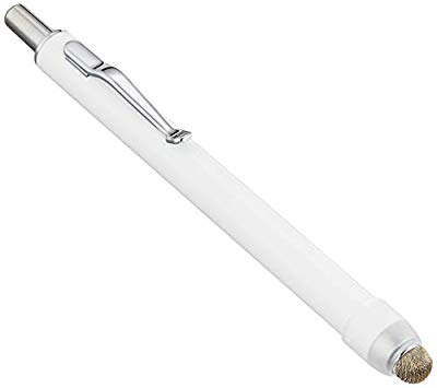 ミヨシ MCO 導電繊維タッチペン ロングタイプ (ノック式) ホワイト STP-01/(中古品)