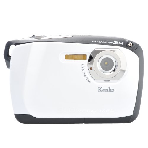 Kenko 防水デジタルカメラ DSC-808W WH(ホワイト)(中古品)