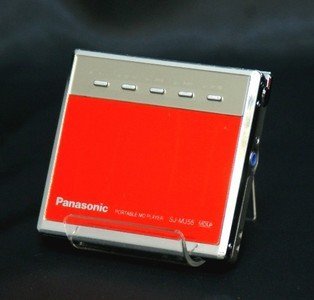 Panasonic パナソニック SJ-MJ55-R レッド ポータブルMDプレーヤー MD(中古品)