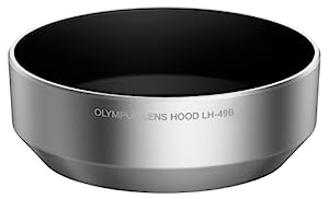 OLYMPUS 単焦点レンズ M.ZUIKO DIGITAL 25mm用 レンズフード シルバー LH-4(中古品)