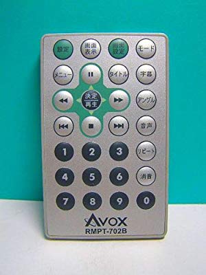 AVOX DVDリモコン RMPT-702B(中古品)