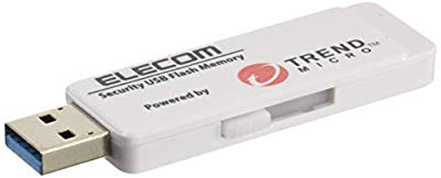 エレコム セキュリティ付USBメモリ/トレンドマイクロ8GB3年L/USB3.0(中古品)