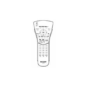 シャープ 液晶テレビ用リモコン RRMCGA120WJSC(0106380120)(未使用の新古品)