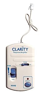 Clarity 01933.000 HA 40 電話アンプ 軽度から重度の難聴用(未使用の新古品)