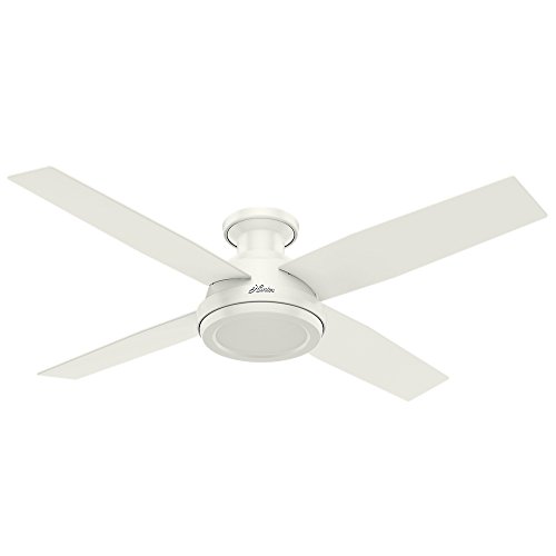 Hunter Fan Company 59248 Dempsey Low Profile Fresh White Ceiling Fan W(中古品)