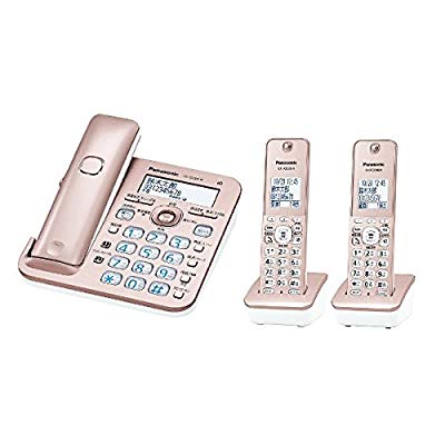 パナソニック 電話機 RU・RU・RU VE-GZ50DW-N [ピンクゴールド](中古品)