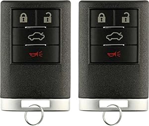 KeylessOption Keyless Entry Remote Control Car Key Fob Replacement for(中古品)