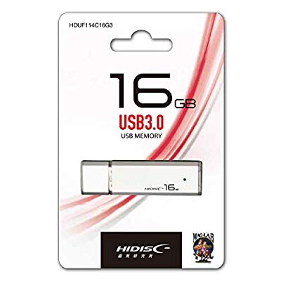 HIDISC USB3.0対応 フラッシュメモリ 16GB HDUF114C16G3(中古品)