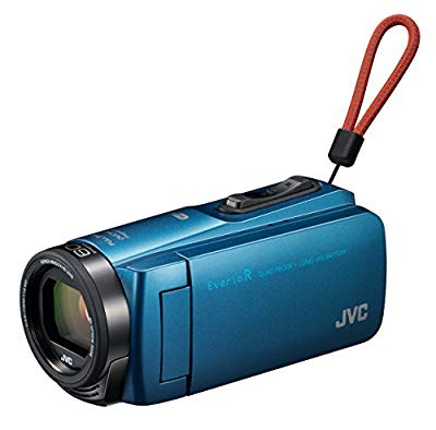 JVCKENWOOD JVC ビデオカメラ Everio R 防水 防塵 Wi-Fi 64GB アクアブルー(中古品)
