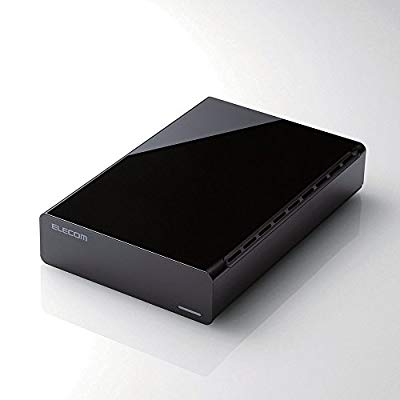 エレコム 外付けハードディスク 1TB USB3.0対応 ブラック ELD-CED010UBK(中古品)