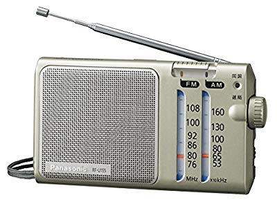 パナソニック ラジオ FM/AM/ワイドFM対応 シルバー RF-U155-S(中古品)
