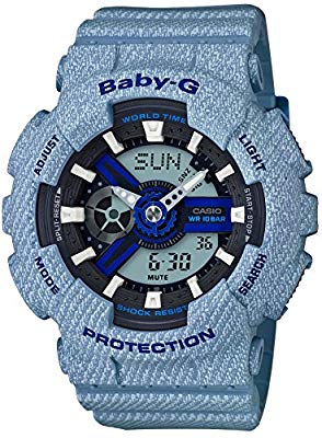 [カシオ]CASIO 腕時計 BABY-G ベビージー デニムドカラー BA-110DE-2A2JF (中古品)