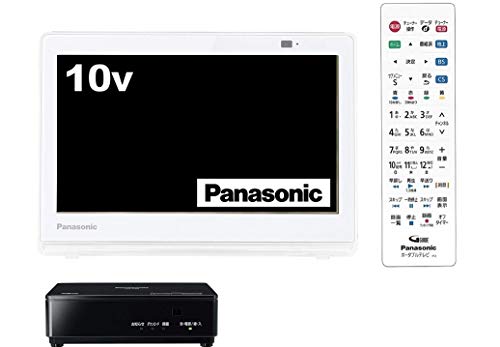パナソニック 10V型 液晶 テレビ プライベート・ビエラ UN-10CT8-W 2018(中古品)