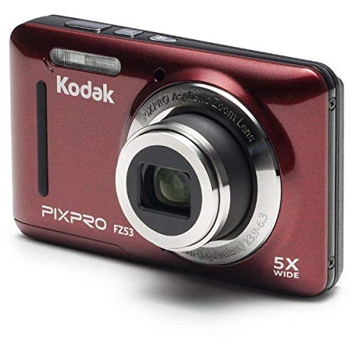 コダック コンパクトデジタルカメラKodak PIXPRO FZ53 レッド(中古品)