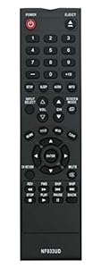 NF033UD 代替リモコン 適合機種: シルバニア エマーソン TV DVDプレーヤー (未使用の新古品)