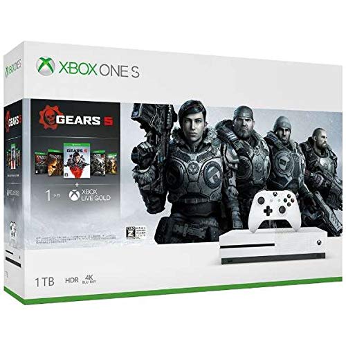 Xbox One S 1TB (Gears 5、Gears of War 1234 ダウンロード版 同梱)(中古品)