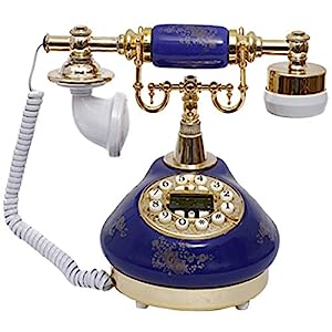 レトロな電話、レトロな電話、ヨーロッパのターンテーブルレトロな固定電話(中古品)