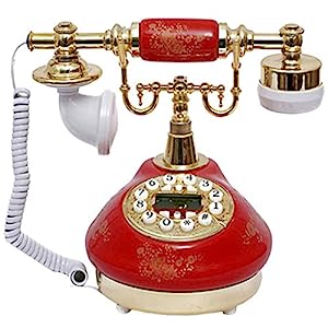 レトロな電話、レトロな電話、ヨーロッパのターンテーブルレトロな固定電話(中古品)