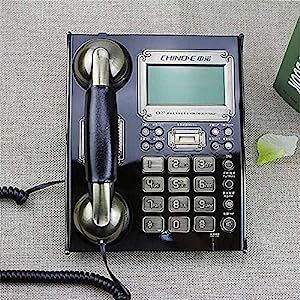 ヴィンテージ固定電話 21.4x17.6x8.8cm：ホームひも状ビジネスオフィスハイ(中古品)