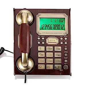 革の固定電話固定電話、発信者IDディスプレイ付きのポータブルデスクトップ(未使用の新古品)