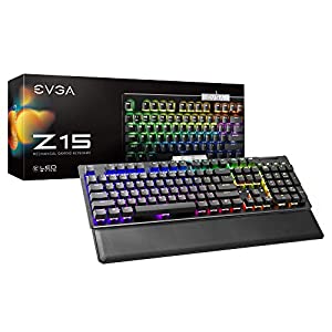 EVGA Z15 RGB Gaming Keyboard, RGB Backlit LED, Hotswappable Mechanical(未使用の新古品)