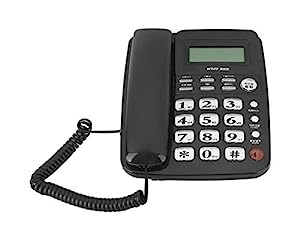 アンティークコード付き電話、発信者識別電話付きの固定電話携帯電話の手無(未使用の新古品)
