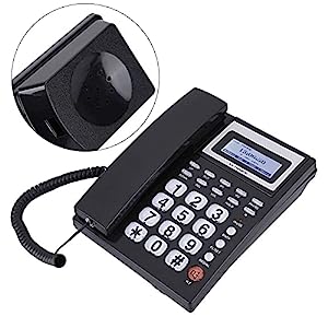 固定電話、オプションの LCD スクリーン ディスプレイ付きリング、有線電話(未使用の新古品)