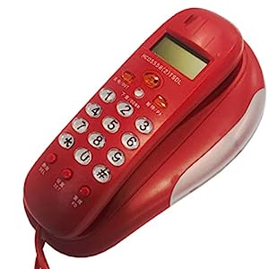 電話 コードあり電話 - 携帯電話 - レトロノベルティ電話 - ミニ発信者ID電(中古品)