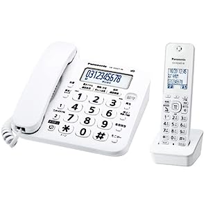 エスコ (Esco) コードレス電話機 子機1台付/ホワイト EA864BD-280A(中古品)
