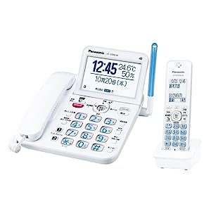 パナソニック コードレス電話機(子機1台付き) VE-GD68DL-W（ホワイト）(未使用の新古品)