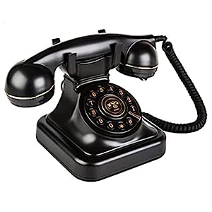 固定電話用のアンティーク電話、ヨーロッパの電話スタイル、大きなボタンが(中古品)