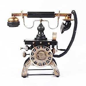 コード付きアンティーク電話、ホームホテルのオフィスの装飾のためのビンテ(中古品)