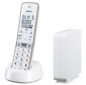 シャープ コードレス電話機 JD-SF2CL-W ホワイト 1.8型ホワイト液晶(未使用の新古品)