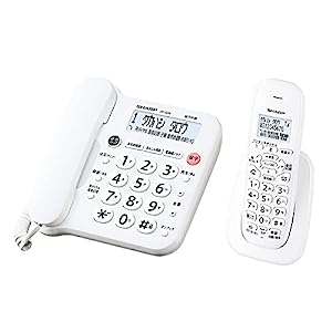 シャープ コードレス 電話機 JD‐G33CL 子機1台タイプ ホワイト ｜ すっき (未使用の新古品)