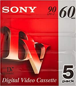 SONY ミニデジタルビデオカセット 5巻パック 5DVM60R3(未使用の新古品)