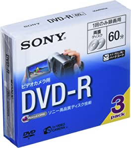SONY ビデオカメラ用DVD-R(8cm) 3枚パック 3DMR60A(未使用の新古品)