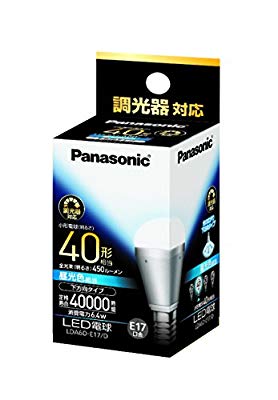 Panasonic EVERLEDS LED電球(調光器対応・E17口金・小形電球形・電球40W相 ( 未使用の新古品)