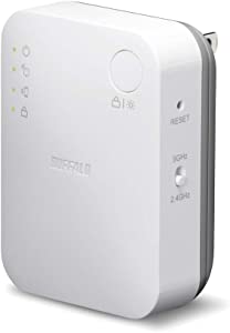 バッファロー WiFi 無線LAN 中継機 Wi-Fi5 11ac 433+300Mbps コンセント直 (未使用の新古品)
