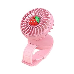 夏用ミニ冷却ファン - 超静かで快適なストラップウォッチファン充電式ファ (中古品)