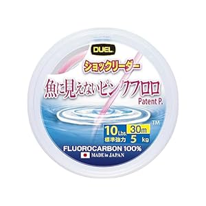 (中古品)DUEL(デュエル) 魚に見えないピンクフロロ ショックリーダー 30m 10Lbs///DUEL(デュエル)/DUEL(デュエル) 魚に見えないピンクフロロ ショックリーダー 30m 10