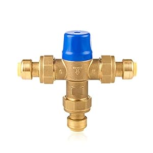 Hot and cold water mixing valve 台所用浴室の水温サーモスタット制御ツー(未使用の新古品)